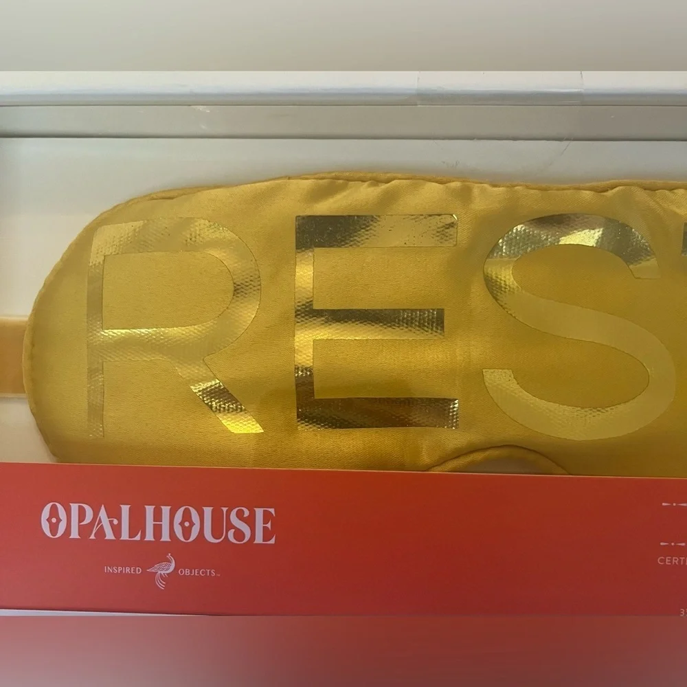opalhouse yellow & metallic adjustable eye mask NWT NEW